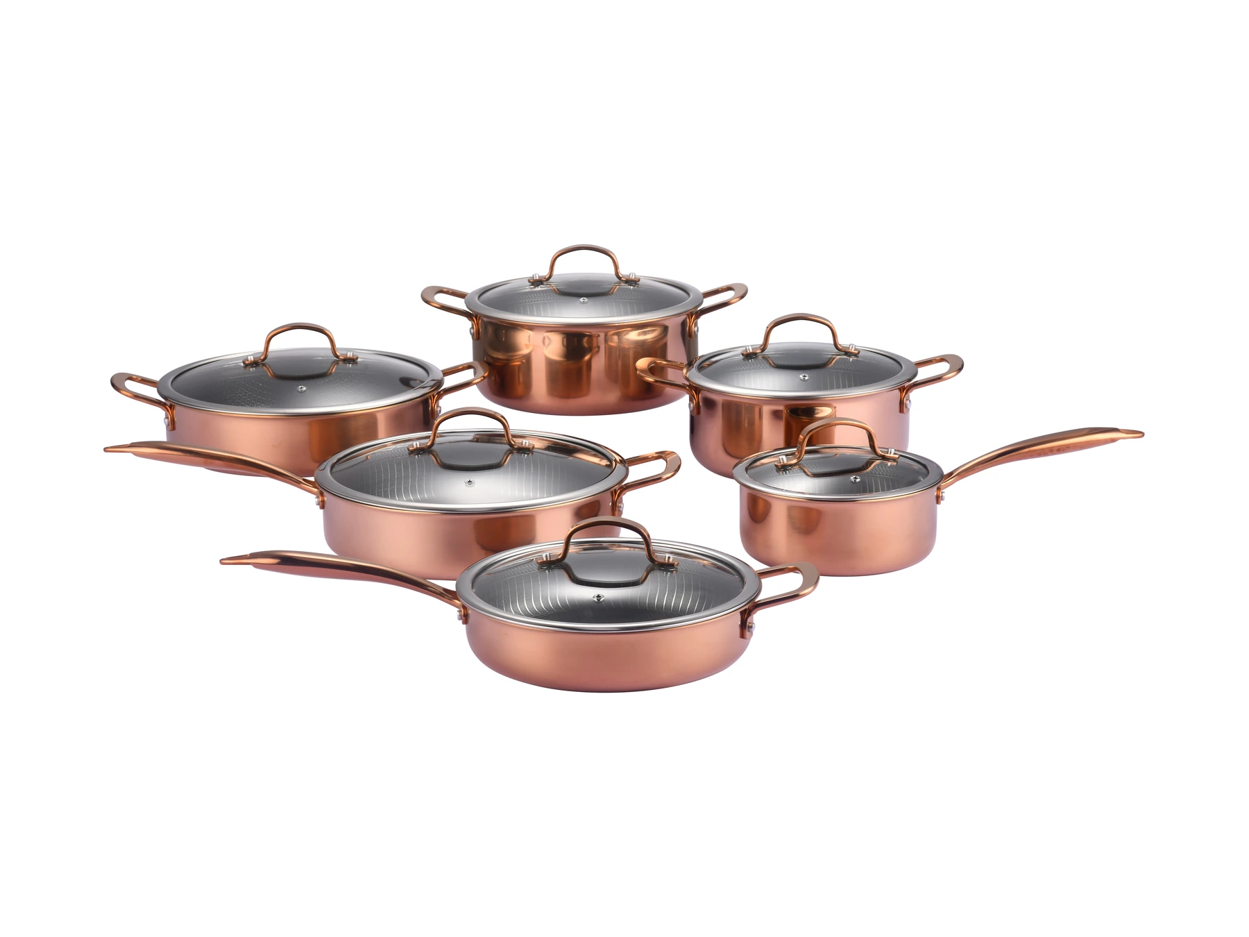 Copper-tone cookware collection